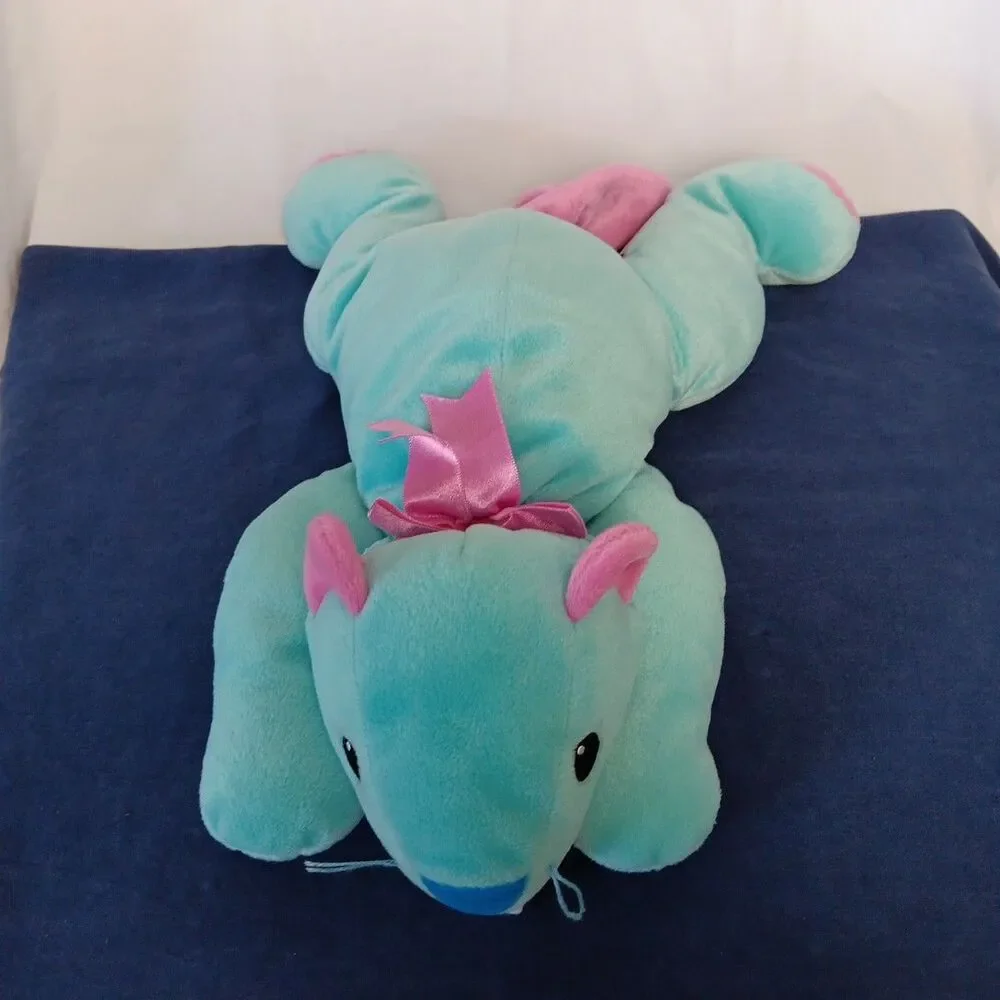 Ty Pillow Pals Plush Pastel Green Beaver Purple Hippo Pink Rabbit Orange Tiger